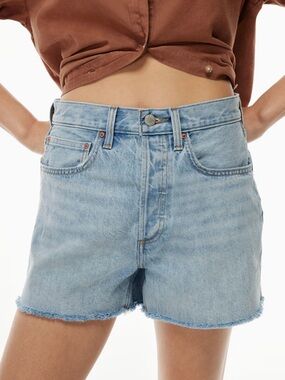 Aritzia Denim Forum Joni Loose High Rise Shorts